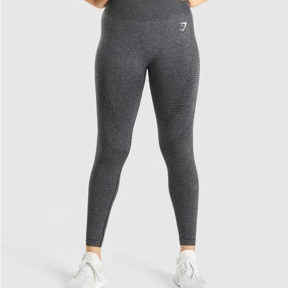 Gymshark Women's Vital Seamless 2.0 Leggings Charcoal Marl Sizes Small. - Picture 1 of 10